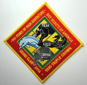 BSA High Adventure 100 Years Jacket Patch Philmont Northern Tier Sea Base Summit - Picture 1 of 1