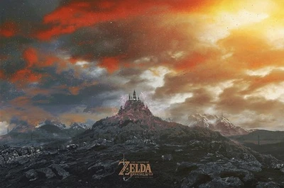 The Legend Of Zelda Breath Of The Wild Game Poster print 16"x24" HOME DECOR - Image 1 of 4
