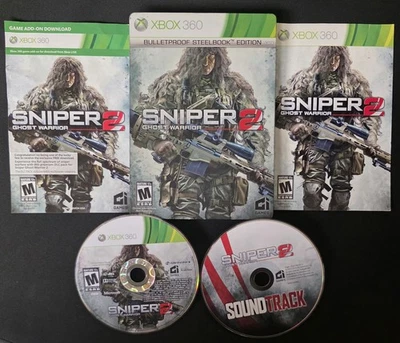 Sniper Ghost Warrior 2 Bulletproof Steelbook Edition (Microsoft Xbox 360) Probado Foto 1 de 4