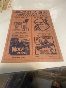 The MOLE PEOPLE Grand Movie Theater Fort Myers Florida Werbung Flyer 50er Jahre - Bild 1 von 3