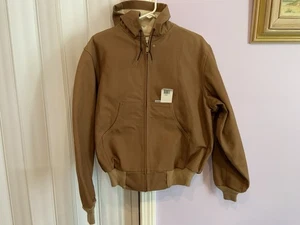 Vtg Carhartt JR106 Sz L Brown Thermal Lined  Jacket Union Made USA NOS NWT RARE! - Picture 1 of 11