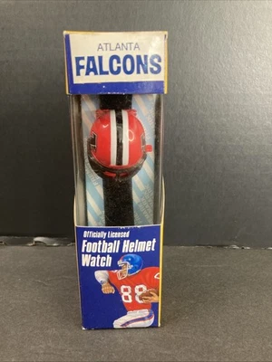 Raro Atlanta Falcons capacete de futebol 5 funções relógio oficialmente licenciado NFL - Imagem 1 de 4