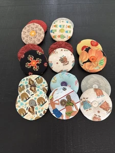 Fabric Playing Card Holder Handmade You Pick One Many Patterns - Picture 1 of 17