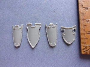 Chaos Warrior Knight Shields X4 Plastic Fighter Citadel GW - Picture 1 of 2