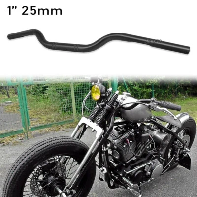 Motorcycle 1" Tracker Handlebars Drag Bars For Harley Springer Bobber Cafe Racer - Image 1 of 4