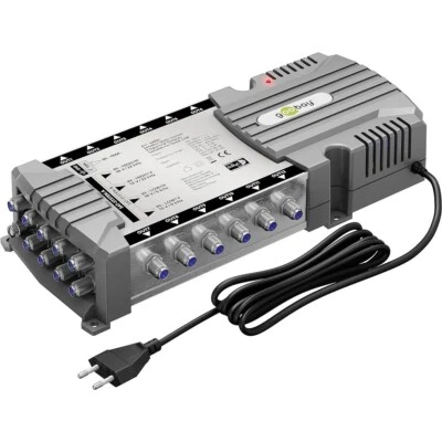 Goobay Multischalter 9/12 Quad & Quattro LNB tauglich für 2 Sat & 12 Teilnehmer - Bild 1 von 4