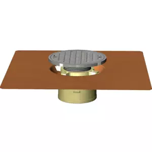 Copper 5" Adjustable Bowl Deck Drain (No Grate) - Picture 1 of 8