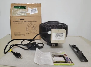VIVOSUN 306101s-4 Z4 4 Inch Inline Duct Fan 203 CFM Ventilation Fan Variable Spd - Picture 1 of 9