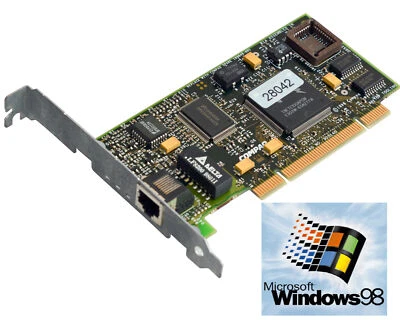 PCI 10/100 Lan Card Network Card 169849-001 Driver Windows 95 98 2000 XP V112 - Image 1 of 3