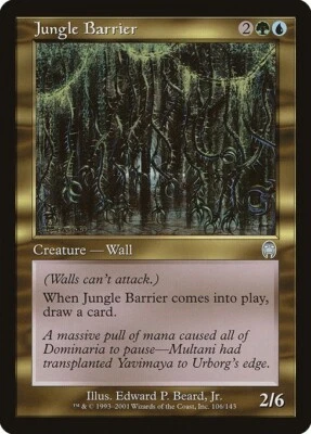 MTG Apocalypse --- JUNGLE BARRIER --- Uncommon! NM! Magic the Gathering! - Image 1 of 3
