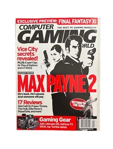 Vintage COMPUTER GAMING WORLD Video Game Magazine September 2003 Max Payne 2 - Bild 1 von 3