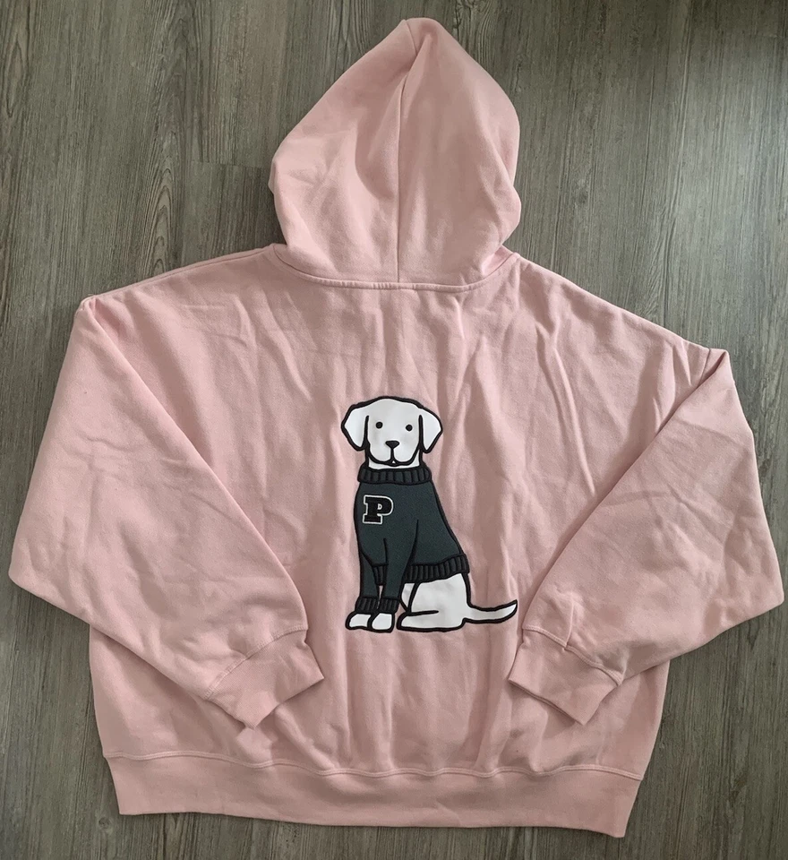 L NWT VICTORIA SECRET PINK Limited Edition Ivy Fleece Campus Full Zip Hoodie - Image 1 of 1