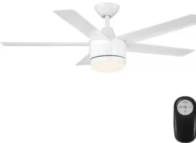 Home Decorators Merwry 48in. Integrated LED Indoor White Ceiling Fan (OPEN) - Image 1 of 3