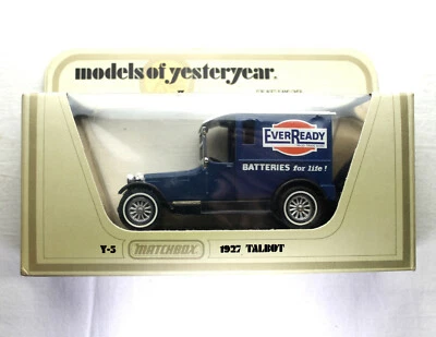 MATCHBOX MODELOS DE ANTAÑO, 1927 Baterías Talbot Y-5 EverReady. Foto 1 de 4