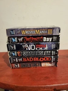 Wwf Vhs Undertaker Hulk Hogan Andre The Giant Wrestlemania 6 Movie Lot - Picture 1 of 2