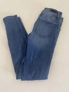 Abercrombie & Fitch Skinny High Rise Denim Jeans Distressed Blue 2L 26 - Picture 1 of 6