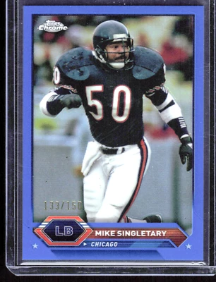 2023 Topps Composite Chrome Mike Singletary Blue Refractor /150 #25 Bears - Image 1 of 2