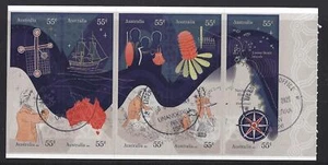 Folleto autoadhesivo de historia de navegación de Australia 2020 fino usado - Imagen 1 de 1
