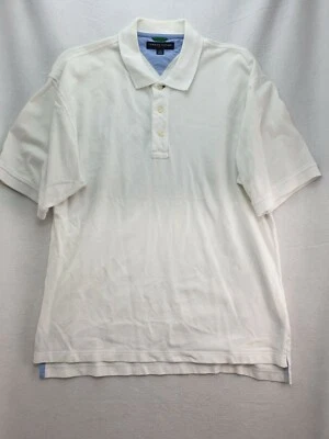 Polo de golf Tommy Hilfiger para hombre talla grande color blanco mangas cortas Foto 1 de 4