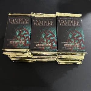 Sealed Unopened Booster Packs Vampire: The Eternal Struggle Jyhad VTES -1995 - Picture 1 of 2