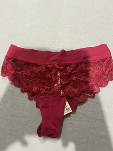 Bras N Things Rosewood Brazilian womens Briefs Sz 6 Bnwt Dark Pink Acc543 - Picture 1 of 4