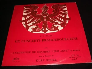 BACH°SIX CONCERTS BRANDEBOURGEOIS VOL.1<>Lp Vinyl~Canada Pressing~ALOUETTE ALC50 - Picture 1 of 2