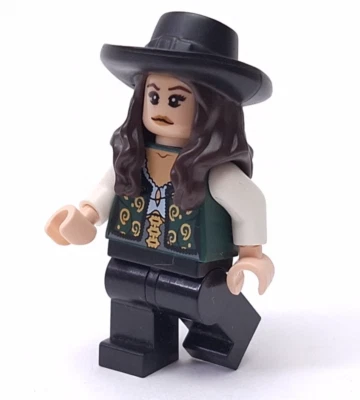 Lego Piratas del Caribe Angélica Minifigura le098 Sin Pluma Foto 1 de 4