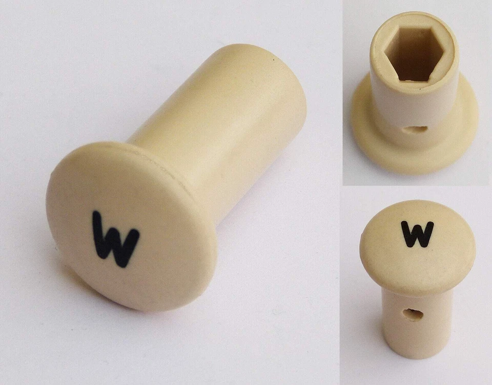 Classic Car "W" Wiper Cream Knob for Morgan Alvis Morris Wolseley, 316393 - Image 1 of 1