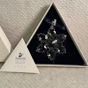 Swarovski 1996 Star Snowflake Ornament Mint Condition Original Box Austria - Picture 1 of 3