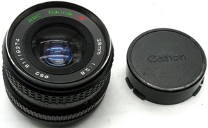 Tokina RMC 28mm f/2.8 FD Canon Mount Wide Angle Lens w/Cap Excellent Condition - Picture 1 of 10