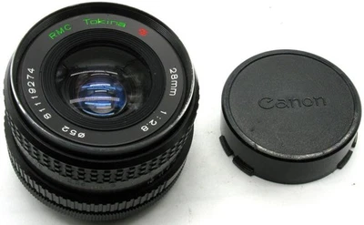 Tokina RMC 28mm f/2.8 FD Canon Mount Wide Angle Lens w/Cap Excellent Condition - Image 1 of 4