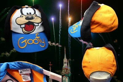 Gorra de béisbol vintage de los parques Disney WDW Goofy con orejas flappy talla juvenil Foto 1 de 4