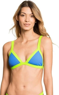 Top de bikini Maaji L63104 reversible piscina azul jacinto triángulo fijo talla L Foto 1 de 4