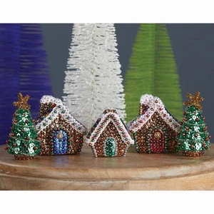 Herrschners® Gingerbread Village Sit Set Sequin Kit - Picture 1 of 1