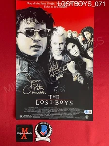 Kiefer Sutherland and Jason Patric dual signed 11x17 photo The Lost Boys Beckett - Picture 1 of 3