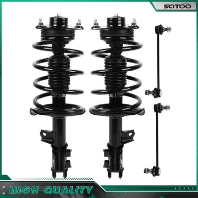 For 2010-2013 Kia Forte Front Struts Assembly  Sway Bars Kit w/Coil Springs - Image 1 of 4