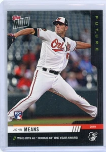 2019 Topps Now Future John Means Baltimore Orioles Rookie Card #65 - Picture 1 of 2