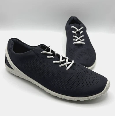 ECCO Biom Lite Sneaker Women's Size 40 US 9 Dark Blue Leather Walking Shoe NWOB - Image 1 of 4