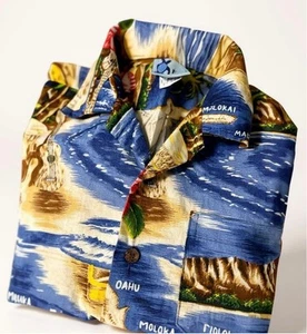 RJC Hawaiian Youth Shirt Boys Size 8 Floral Beach Party Vacation - Picture 1 of 10