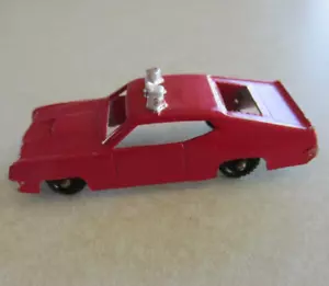 Mc6 VINTAGE MIDGETOY DIECAST Red Police Car Emergency Vehicle Ford Torino - Picture 1 of 7