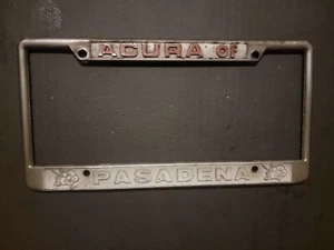 PASADENA, CA. Acura, Vintage California Händler Kennzeichenrahmen - Bild 1 von 1