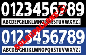 Kit Name + Plastiknummer x Trikot Juventus 95-96-97 Kappa schwarz-weiß. - Bild 1 von 1