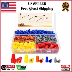 330 Pcs Wire Connectors Nuts Kit - Electrical Twist Wiring Screw Caps Assortment - Picture 1 of 12