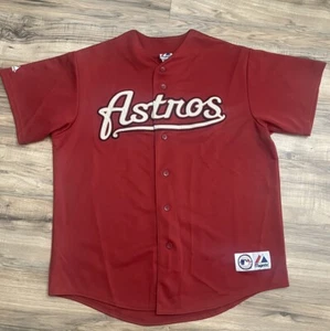 Houston Astros Vintage Majestic Jersey Brick Red Men’s Size XL - Picture 1 of 11