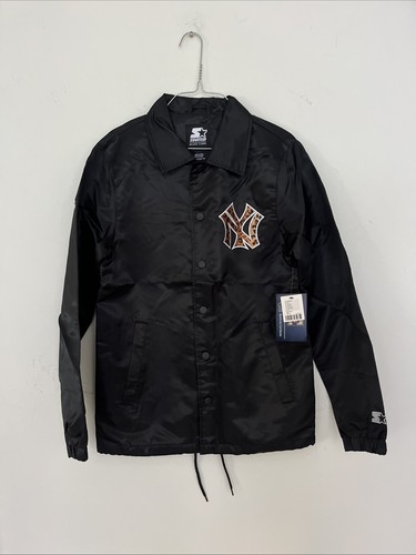 COACH Giacca da allenatore ghepardo Starter Black Label New York Yankees taglia XS