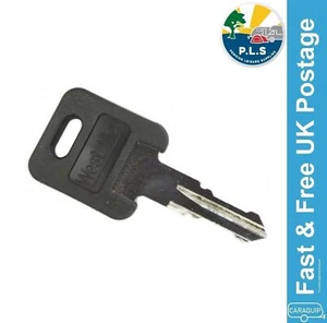 Autocaravana con cerradura de puerta de caravana Key West aleación triple marca autocaravana repuesto llave precortada WD001 - Imagen 1 de 1