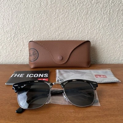 Gafas de sol RAY BAN RB3016 49-21 gris degradado cuadrado habanero unisex Clubmaster 3N Foto 1 de 4