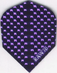 Bright Purple Dimplex Dart Flights: 3 per set - Picture 1 of 4