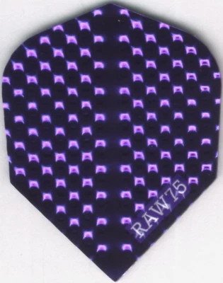 RAW Bright Purple Dimplex Dart Flights: 3 per set