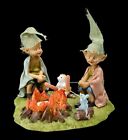 Tea light holder - pixie goblins at barbecue night - fantasy goblin decoration 
